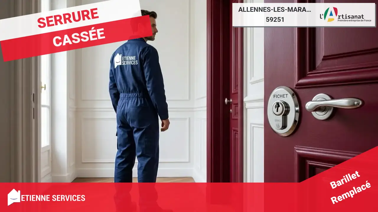 Dépannage de serrurerie en urgence par un serrurier à Allennes-les-Marais