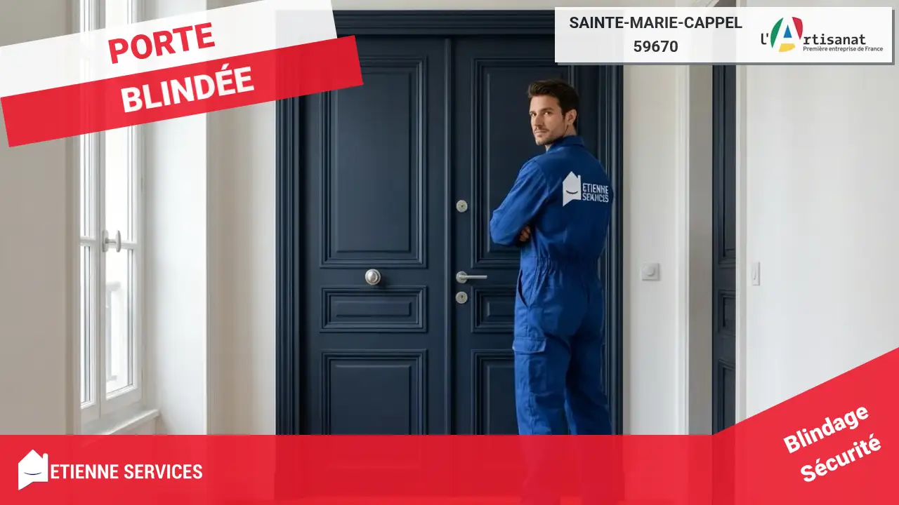 Installation et Remplacement de Porte Blindée à Sainte-Marie-Cappel (59670) - Haute Sécurité