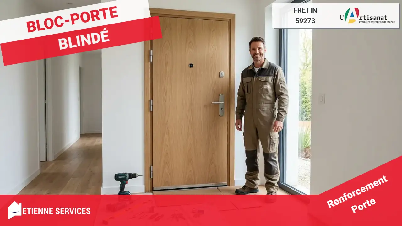 Installation et Remplacement de Porte Blindée : Serrurier à Fretin (59273)