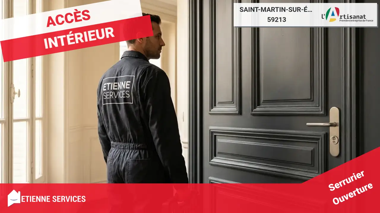 Ouverture de Porte par votre Serrurier à Saint-Martin-sur-Écaillon (59213) : Intervention d'Urgence 7j/7