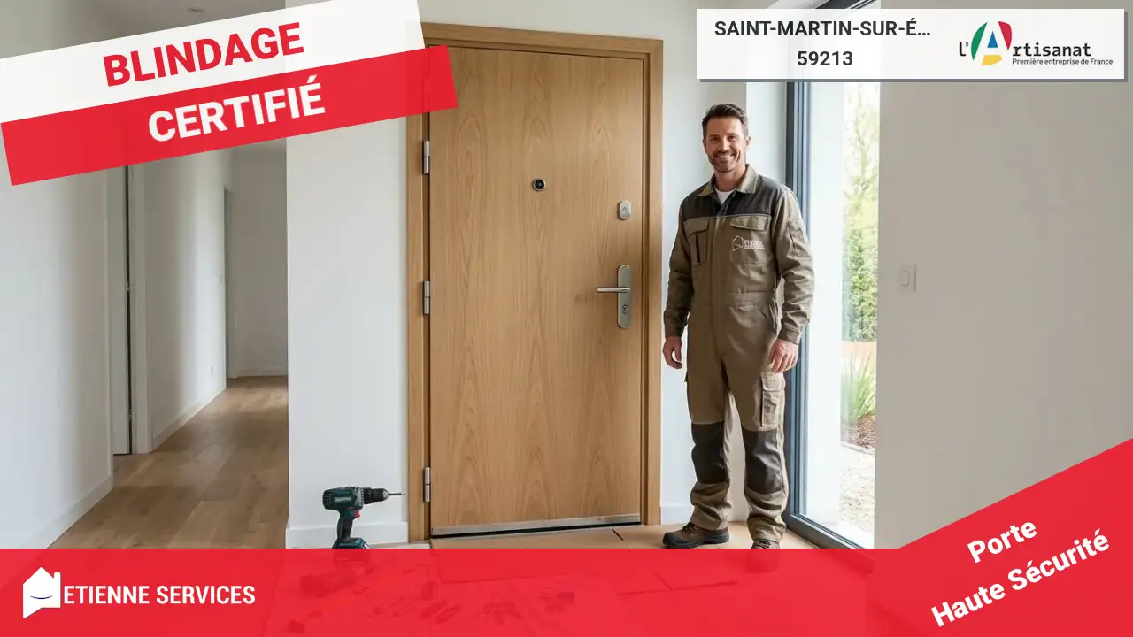 Serrurier Saint-Martin-sur-Écaillon : Installation et Remplacement de Porte Blindée