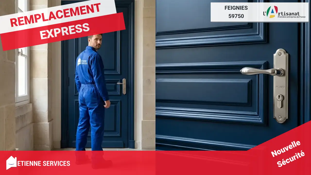 Dépannage de Serrurerie Urgent à Feignies (59750) : Intervention 7j/7