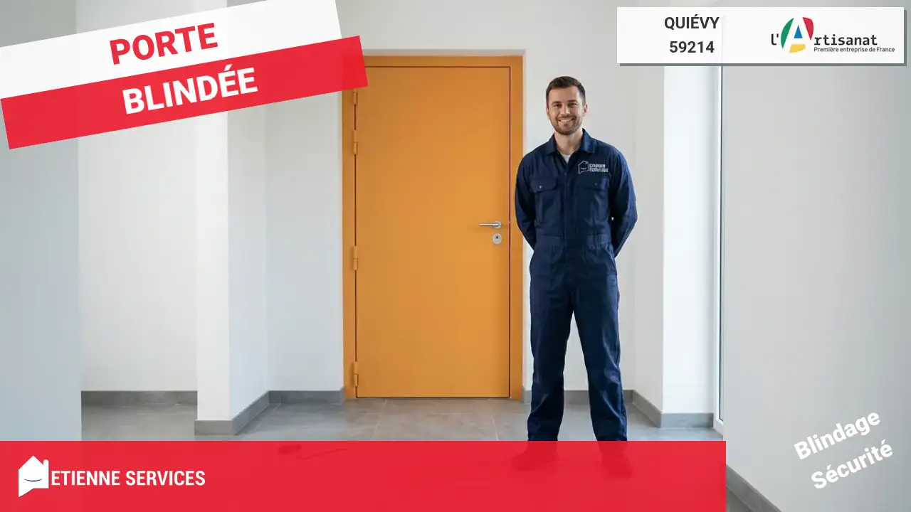 Installation de Porte Blindée par votre Serrurier à Quiévy (59214) pour une Sécurité Optimale