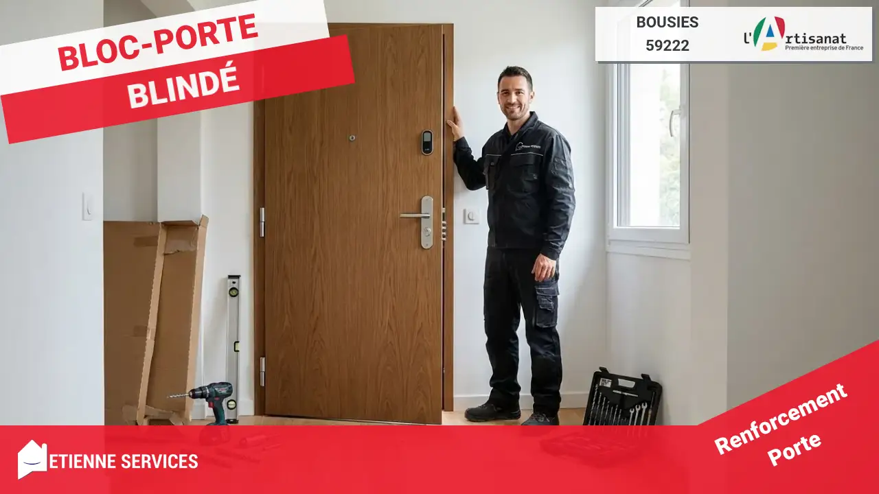Serrurier Bousies : Installation de porte blindée à Bousies-59222