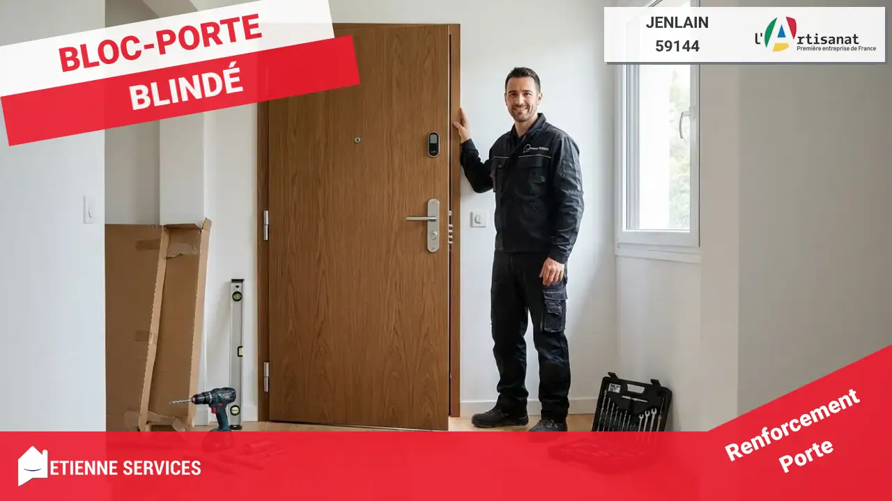 Installation de Porte Blindée par votre Serrurier expert à Jenlain (59144)