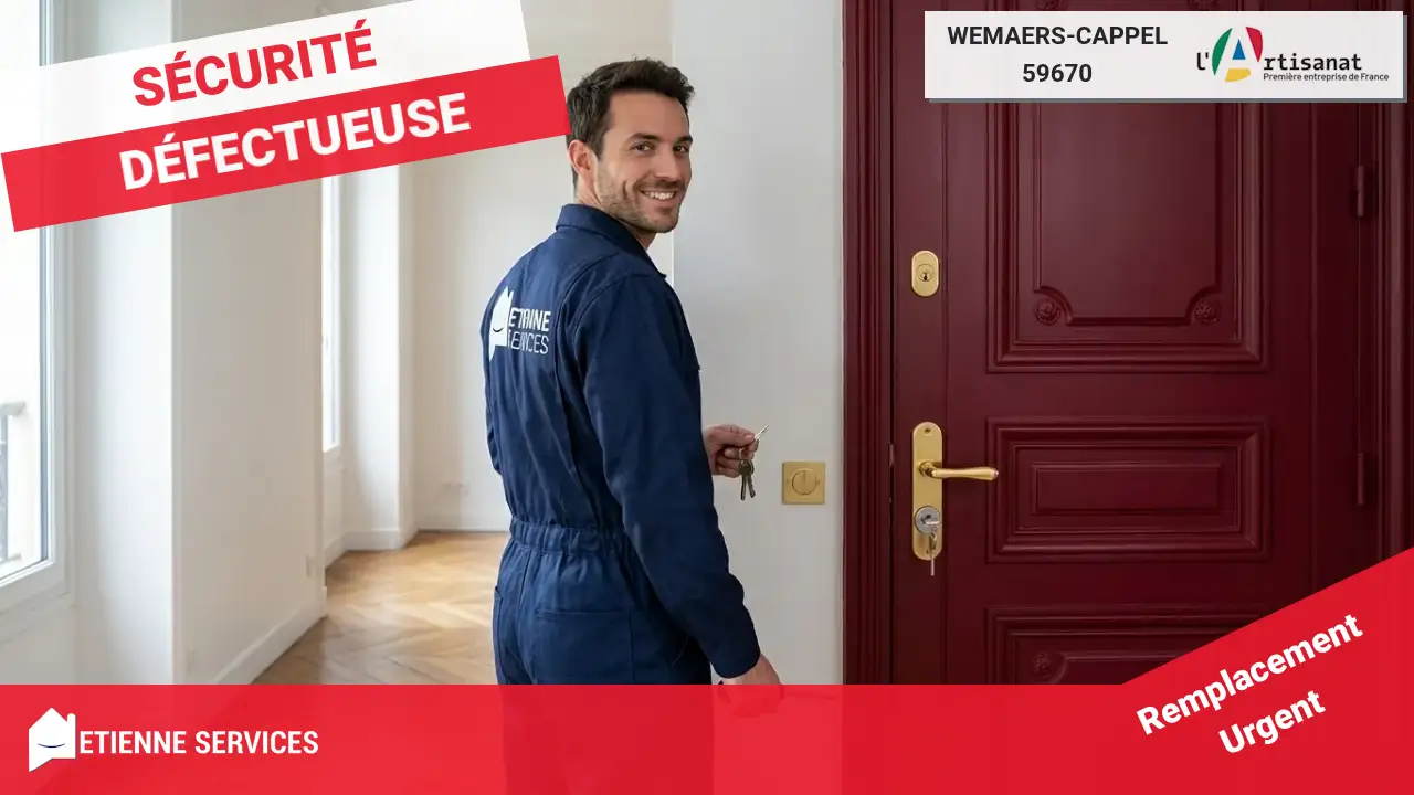 Urgence Dépannage Serrurerie : Serrurier à Wemaers-Cappel Disponible