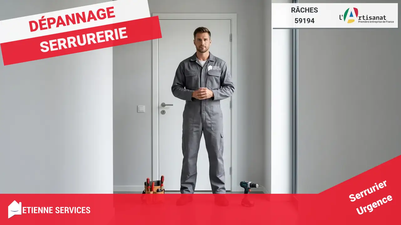 Dépannage et Installation de Serrurerie par votre Serrurier à Râches (59194)