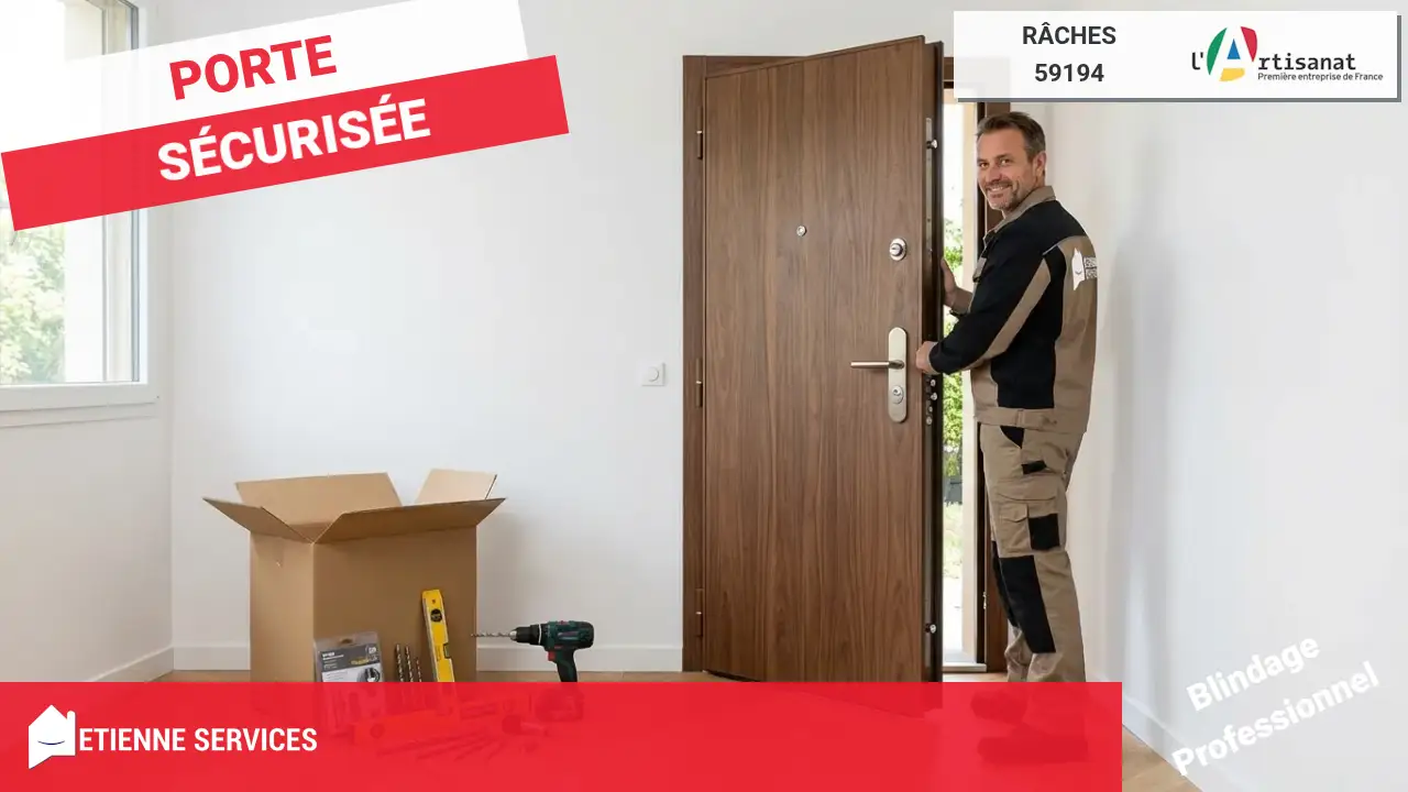 Installation de Porte Blindée par votre Serrurier à Râches (59194)