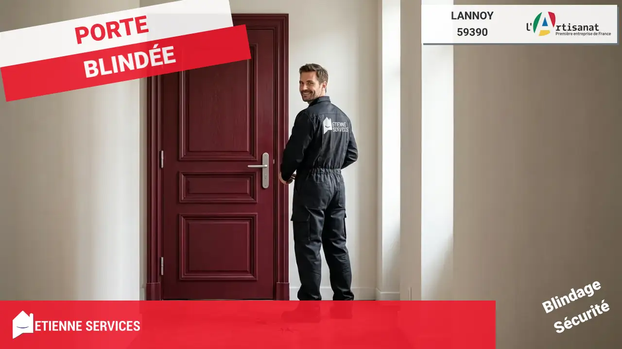 Installation de porte blindée : Serrurier à Lannoy (59390) pour votre sécurité