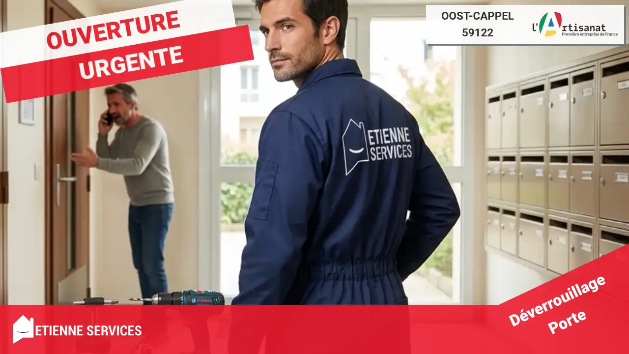 Ouverture de Porte Claquée ou Verrouillée par un Serrurier à Oost-Cappel (59122)