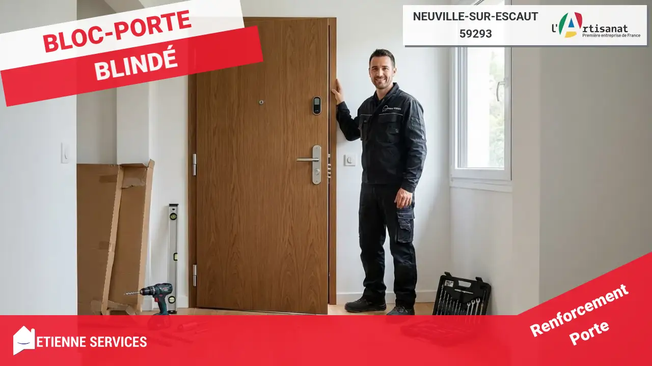 Installation de Porte Blindée par votre Serrurier à Neuville-sur-Escaut
