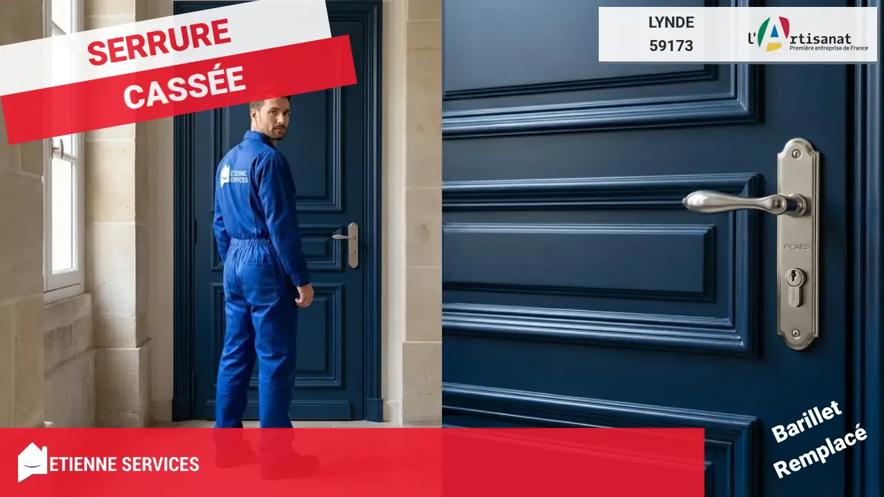 Votre urgence en dépannage de serrurerie à Lynde (59173), disponible 7j/7