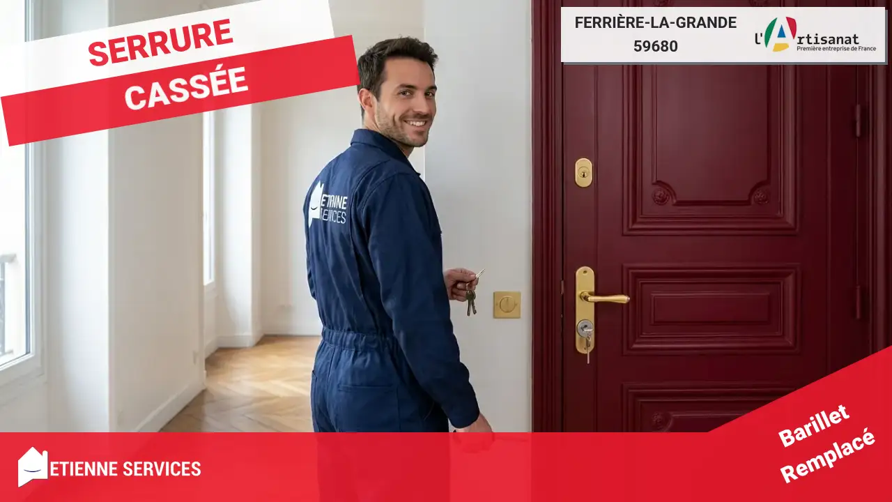 Dépannage serrurerie urgent par un artisan serrurier à Ferrière-la-Grande
