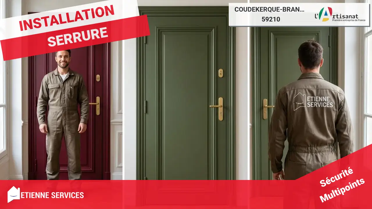 Installation et Remplacement de Serrure : Serrurier Coudekerque-Branche