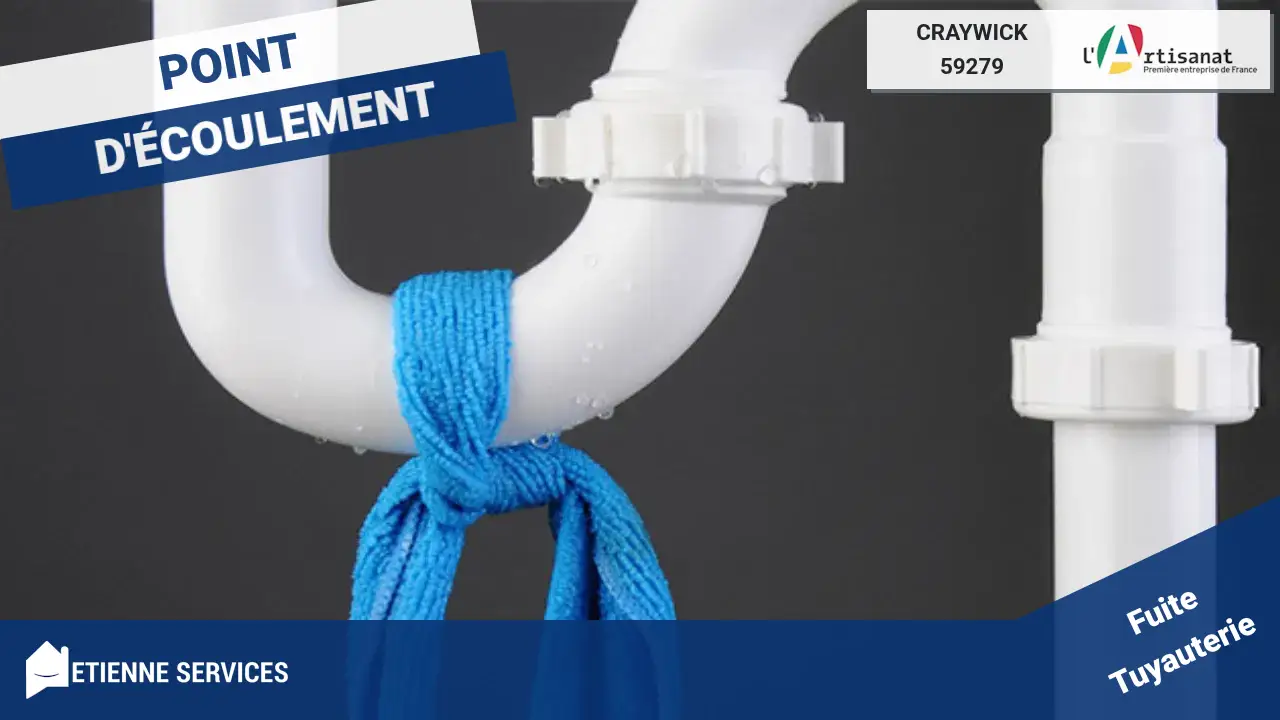 Réparation de fuite d'eau rapide par Plombier Craywick