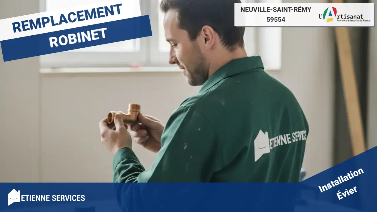 Installation de Sanitaire et Robinetterie par un Plombier à Neuville-Saint-Rémy
