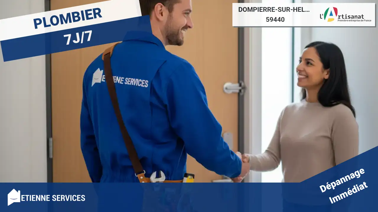 Service de Dépannage et Installation par votre Plombier à Dompierre-sur-Helpe (59440)