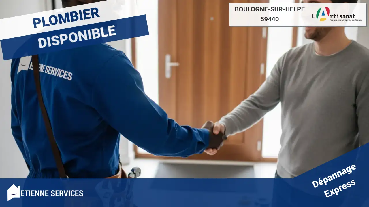 Dépannage et Installation Plomberie par votre Plombier à Boulogne-sur-Helpe
