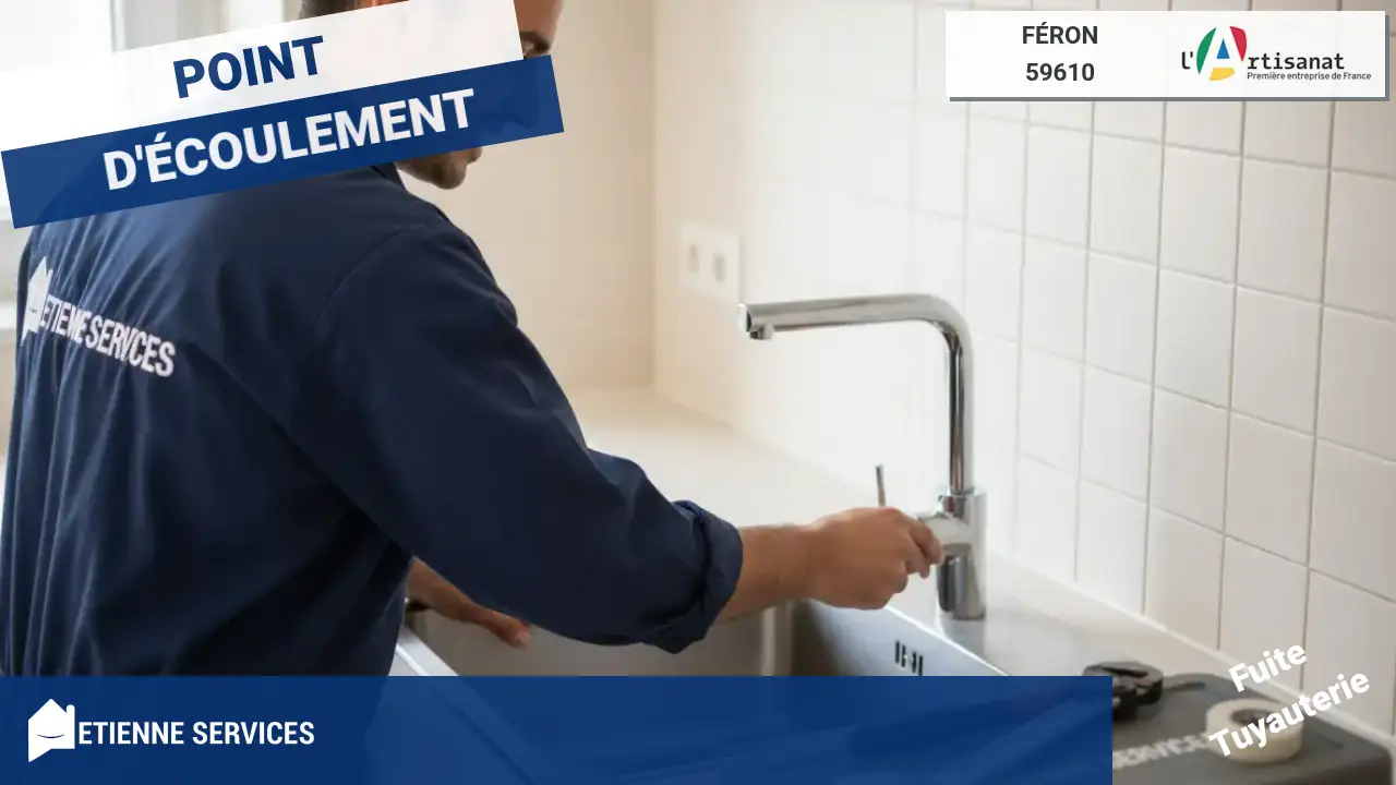 Réparation de Fuite d'Eau par nos Plombiers à Féron (59610) : Intervention Immédiate 7j/7
