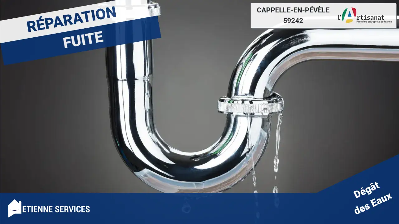 Réparation de fuite d'eau rapide et efficace par votre plombier à Cappelle-en-Pévèle (59242)