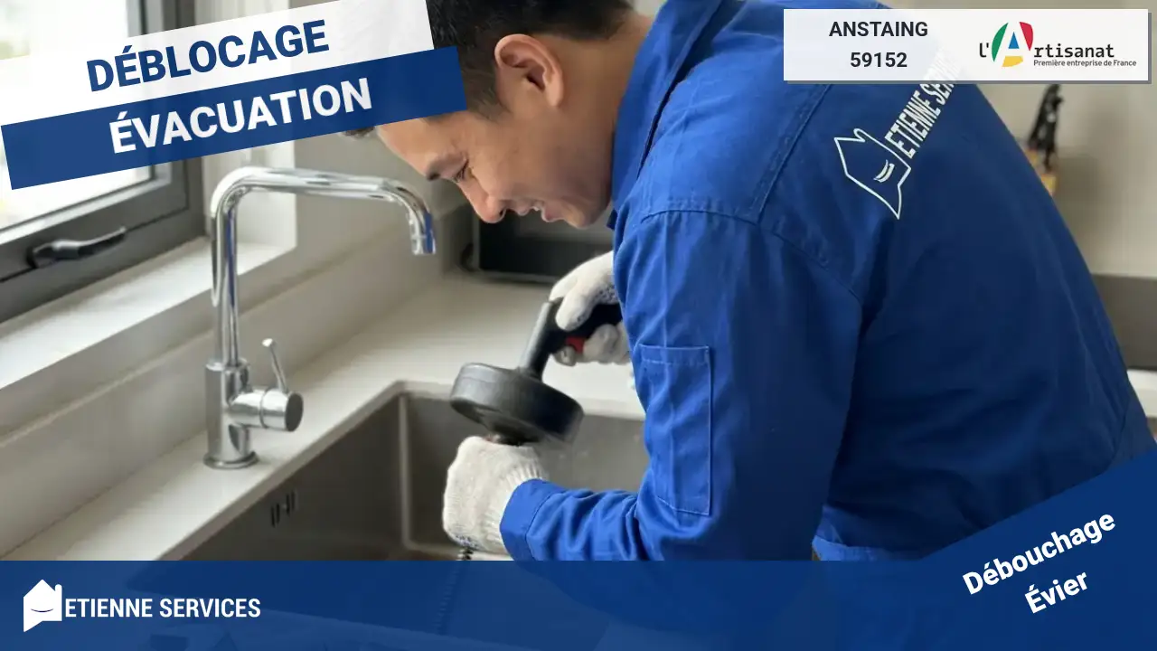 Débouchage de canalisation : intervention rapide par votre Plombier à Anstaing (59152)