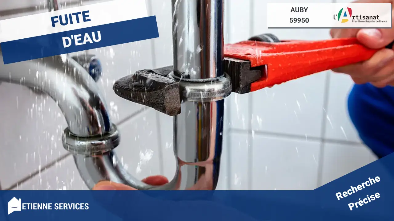 Réparation de Fuite d'Eau par votre Plombier à Auby (59950)