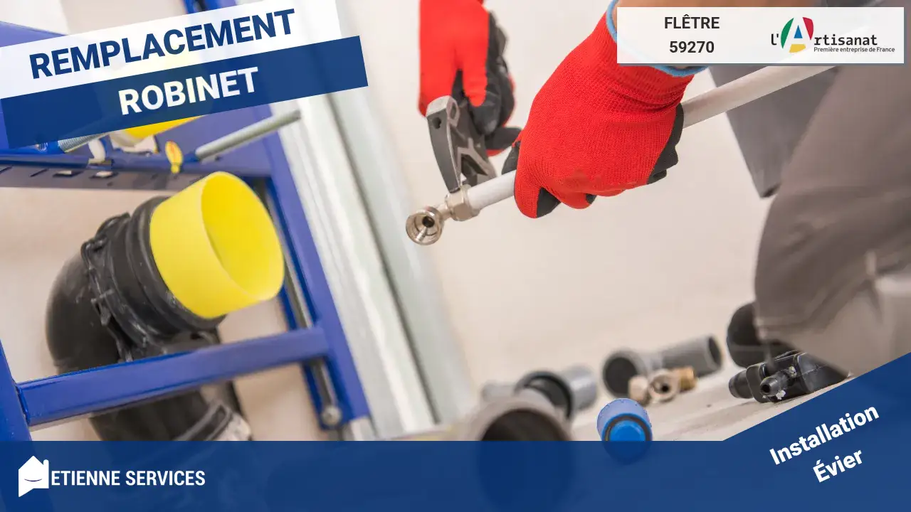 Installation de Sanitaire et Robinetterie par un Plombier à Flêtre