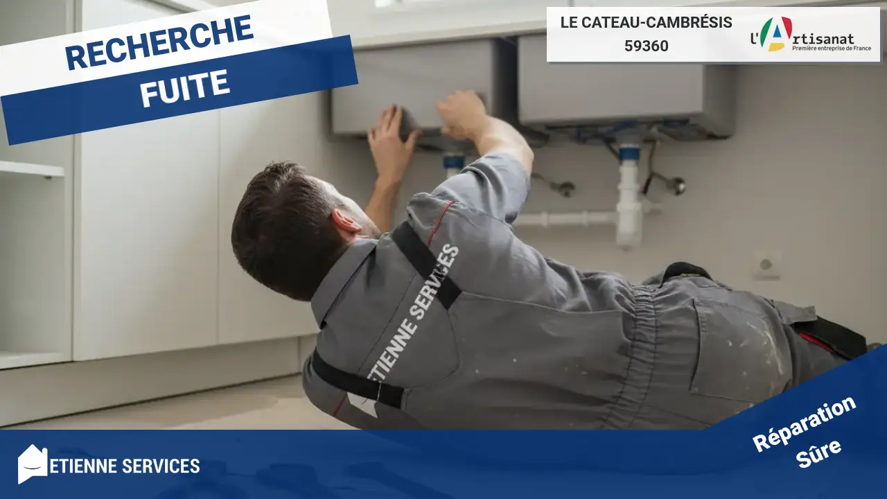 Réparation de Fuite d'Eau Urgente par votre Plombier à Le Cateau-Cambrésis (59360)