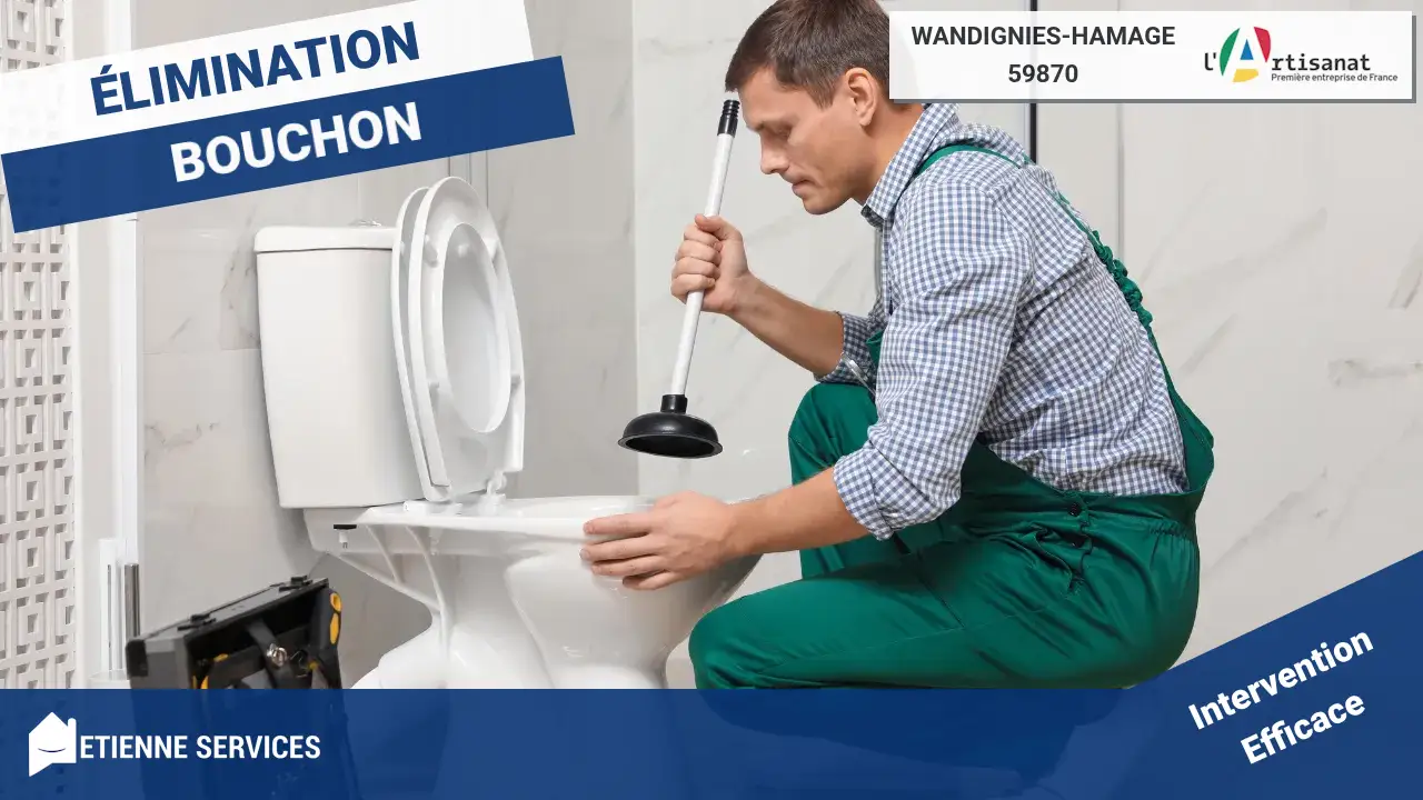 Débouchage de canalisation efficace avec votre plombier à Wandignies-Hamage (59870)