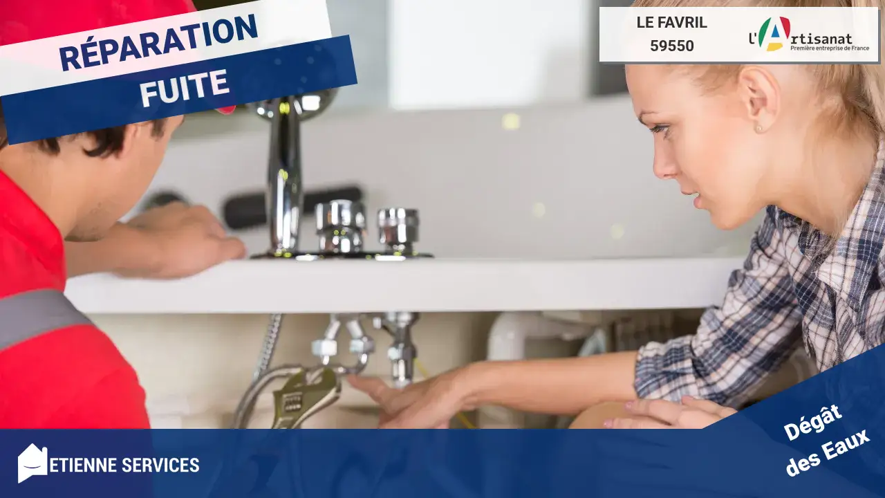 Réparation de Fuite d'Eau par votre Plombier à Le Favril (59550)