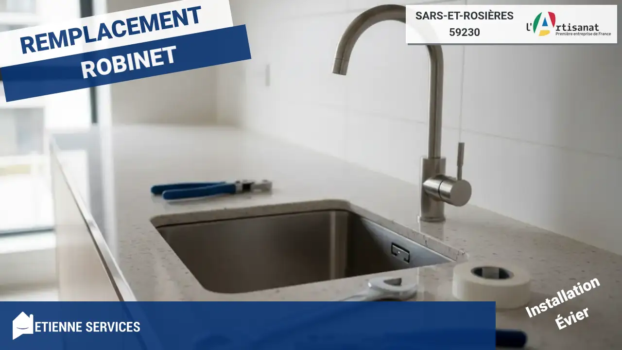 Installation de Sanitaire par votre Plombier à Sars-et-Rosières (59230)