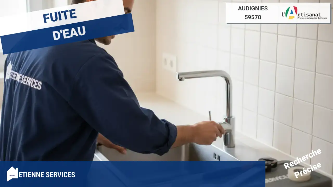 Réparation de Fuite d'Eau Rapide par un Plombier à Audignies (59570)