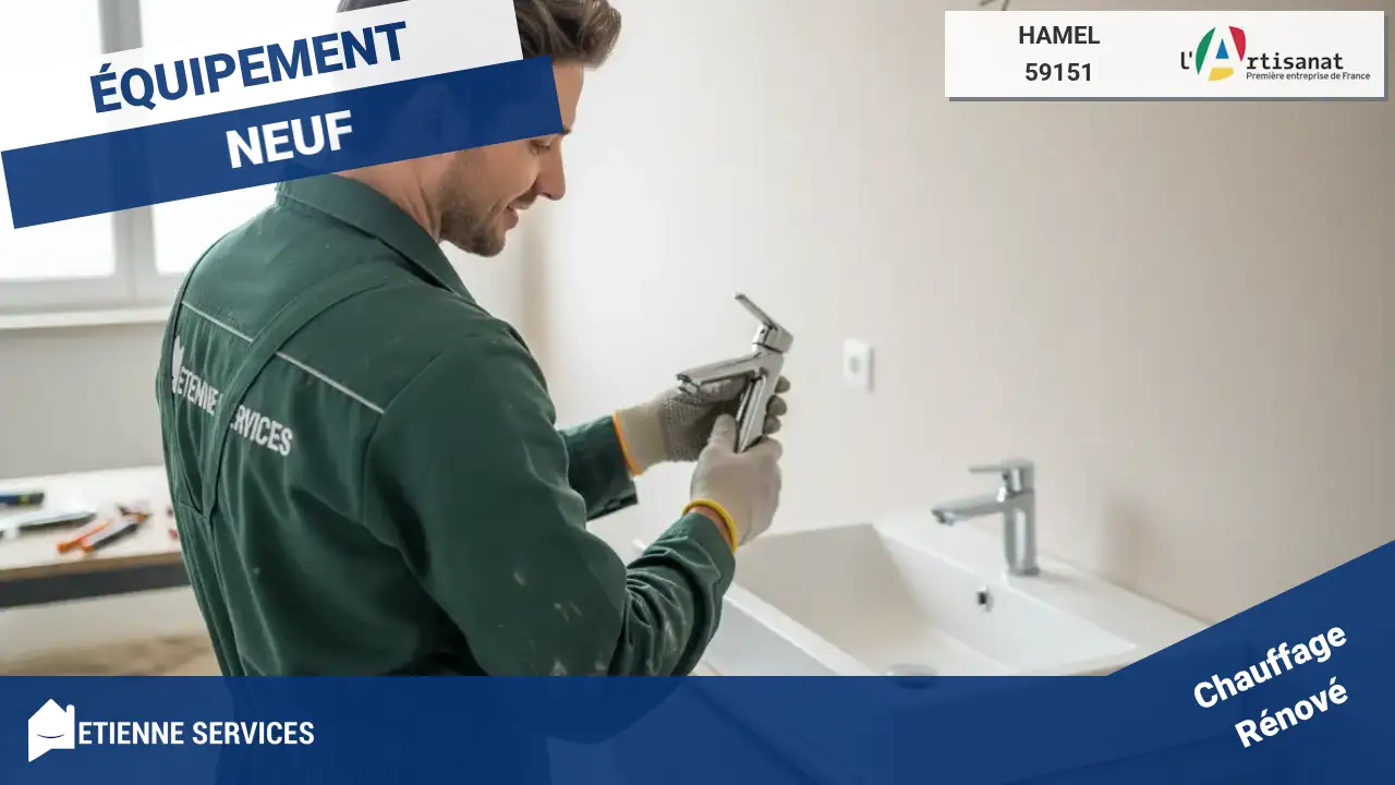 Installation de Sanitaire Professionnelle par votre Plombier à Hamel