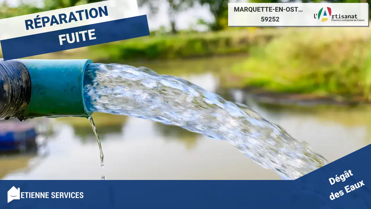 Réparation de Fuite d'Eau par votre Plombier à Marquette-en-Ostrevant (59252)