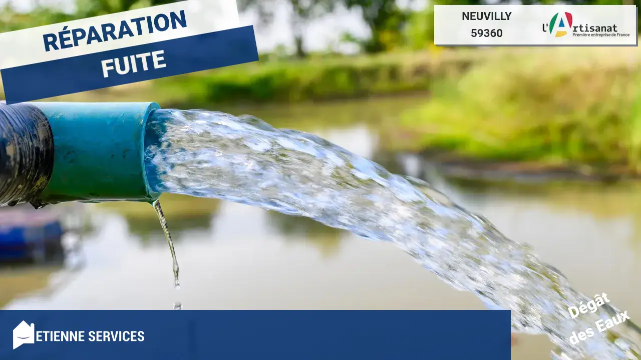 Réparation de fuite d'eau rapide et efficace par un plombier à Neuvilly