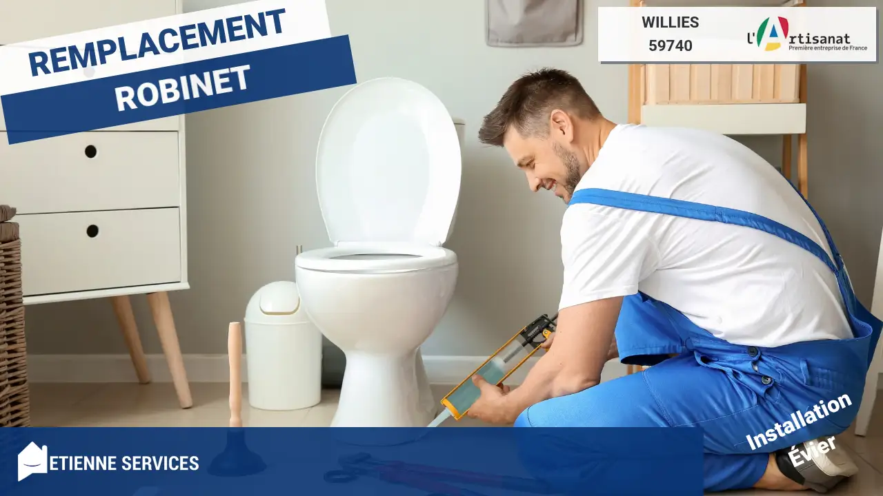 Installation de Sanitaire par votre Plombier à Willies (59740)