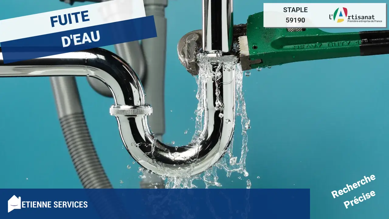 Réparation de Fuite d'Eau Rapide par un Plombier à Staple (59190)