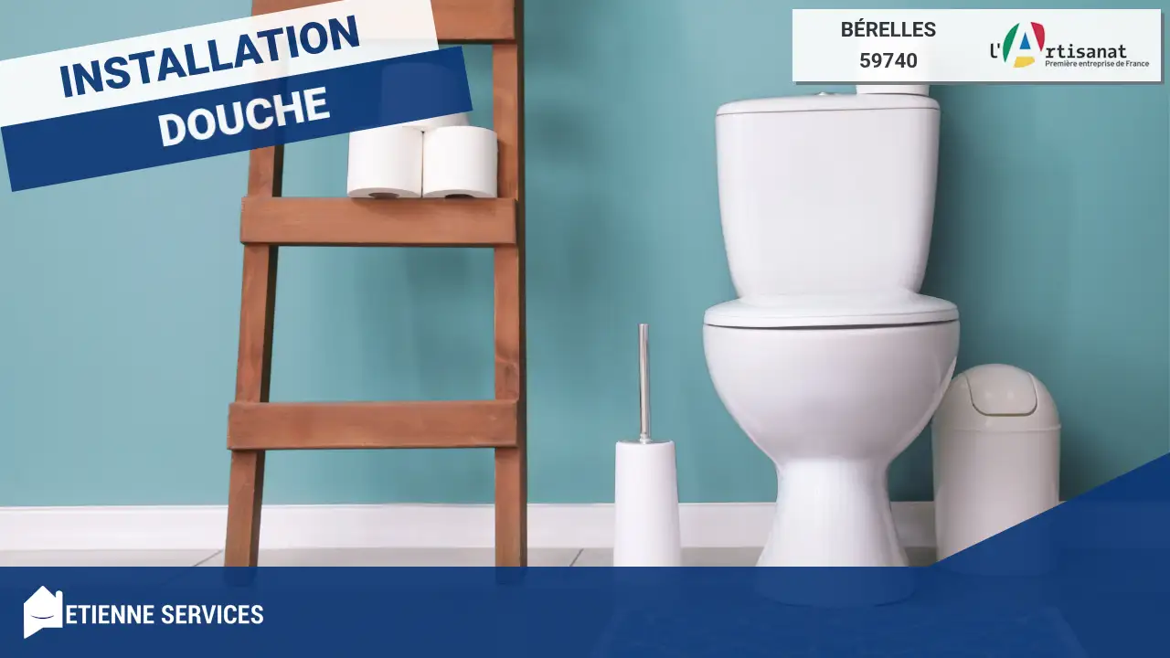 Installation de Sanitaire à Bérelles : Douche, WC, Robinetterie (59740)