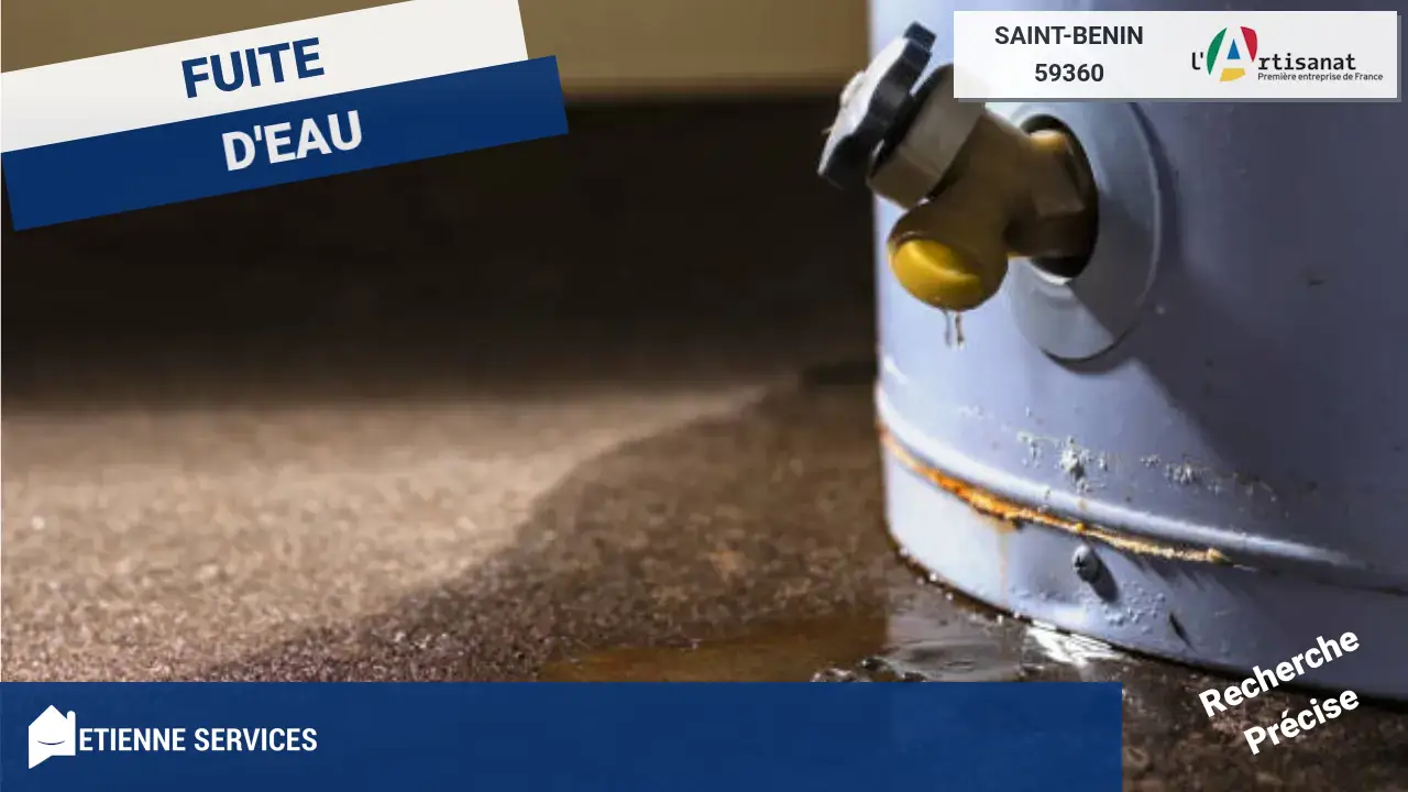 Réparation Rapide de Fuite d'Eau par votre Plombier à Saint-Benin (59360)
