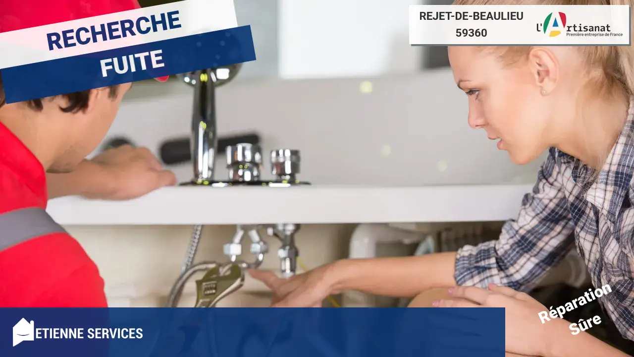 Réparation de fuite d'eau par votre plombier à Rejet-de-Beaulieu (59360)