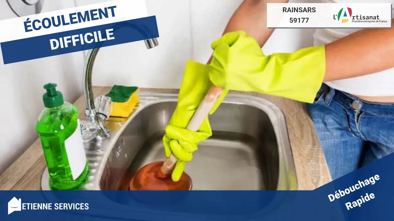 Service de débouchage de canalisation par votre plombier à Rainsars