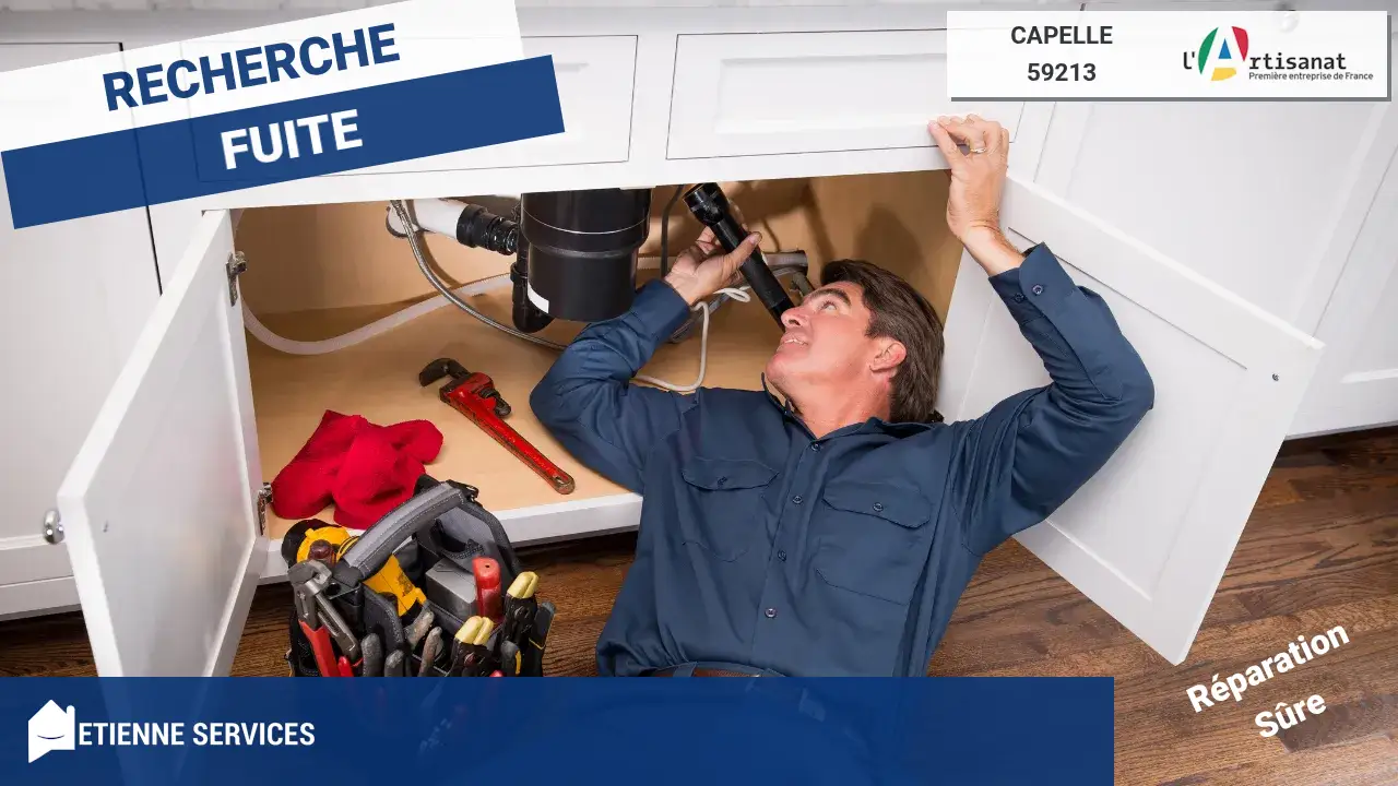 Réparation de fuite d'eau rapide par nos plombiers à Capelle (59213)