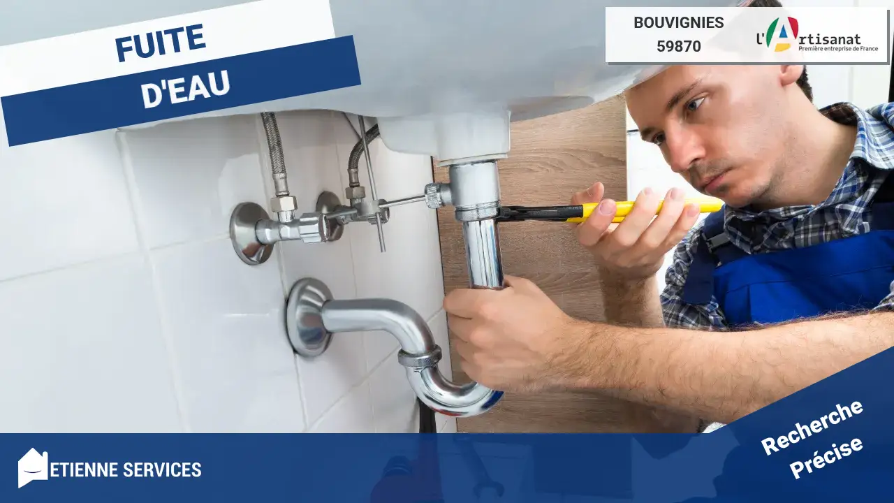 Réparation de fuite d'eau par votre plombier à Bouvignies (59870)