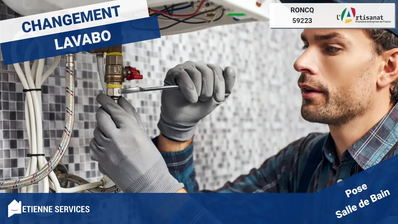Installation de Sanitaires et Salle de Bain par votre Plombier à Roncq