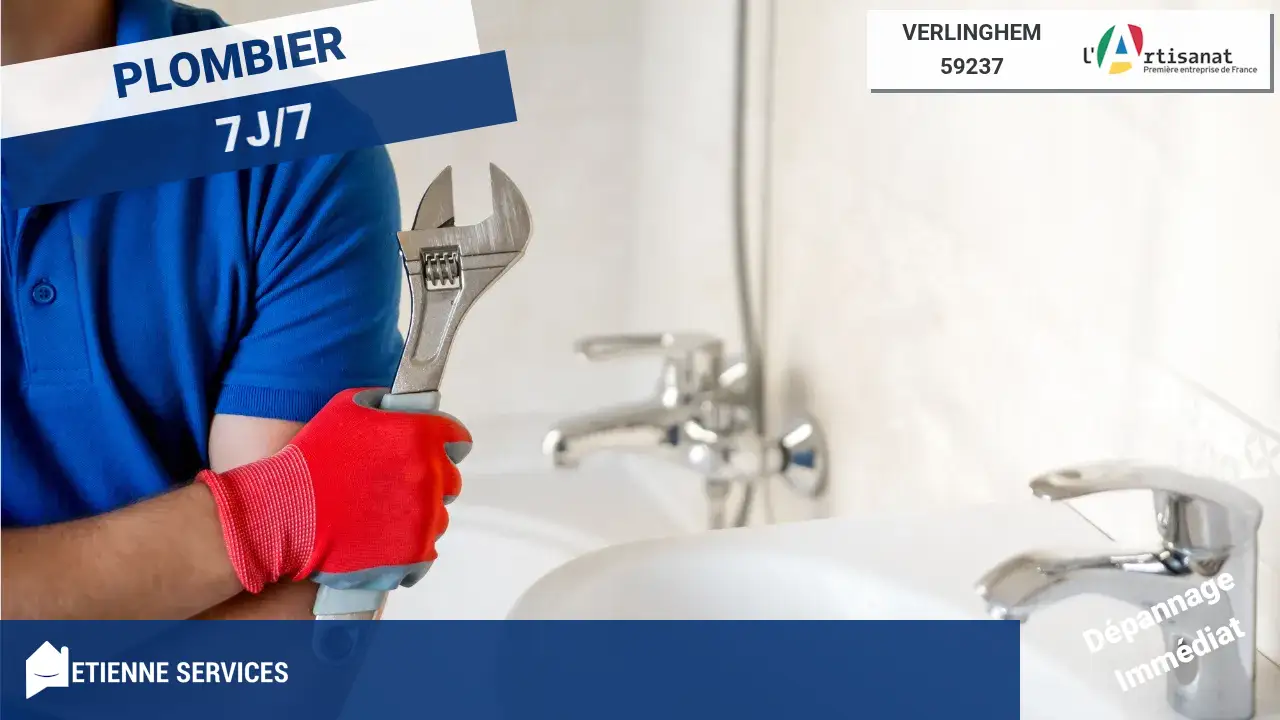 Dépannage et installation par votre plombier expert à Verlinghem (59237)