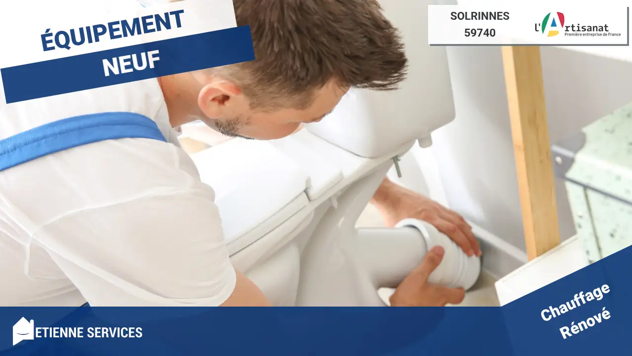 Installation de Sanitaire par votre plombier à Solrinnes (59740)