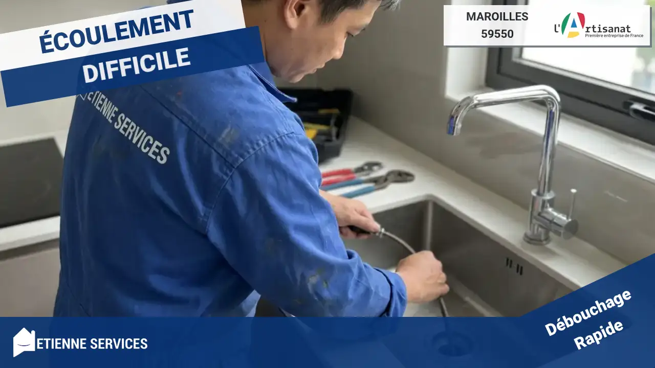 Service de Débouchage de Canalisation par votre Plombier à Maroilles (59550)