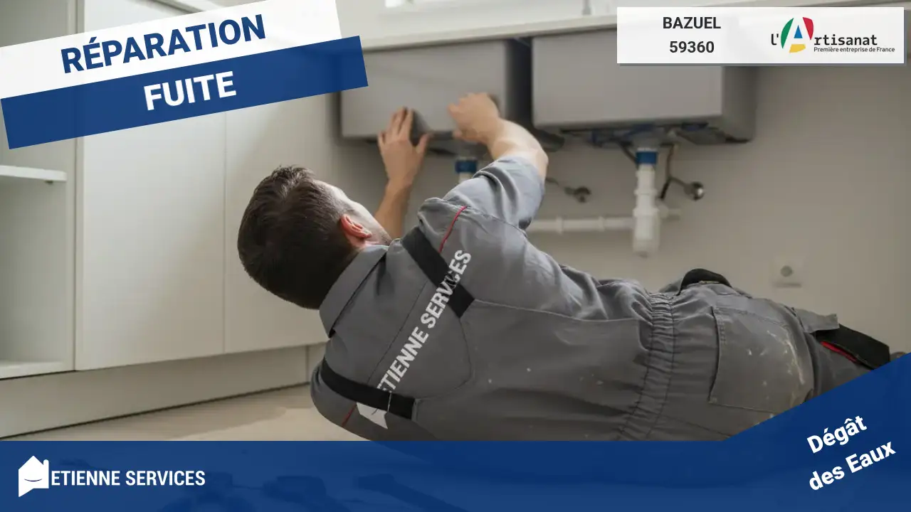 Réparation de Fuite d'Eau par votre Plombier à Bazuel-59360