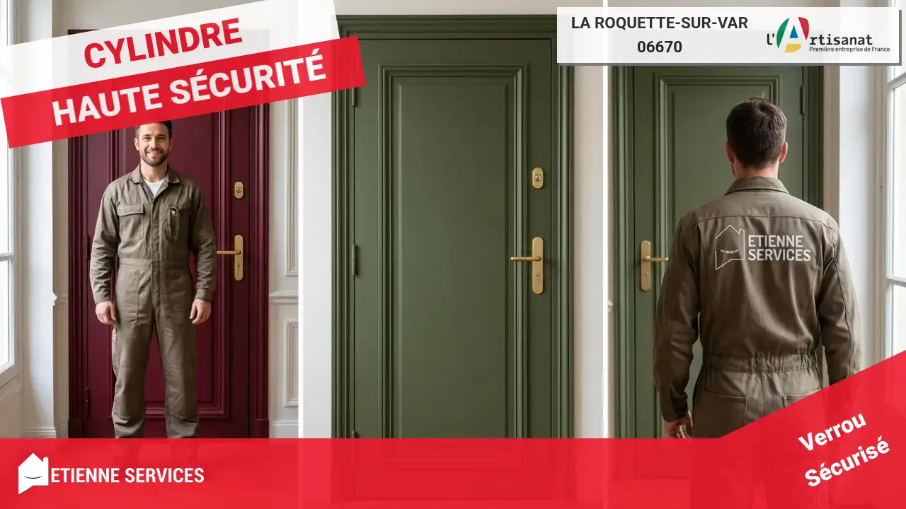 Spécialistes de l'installation et du remplacement de serrure à La Roquette-sur-Var