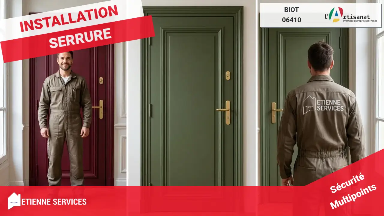 Les Spécialistes de l'Installation et Remplacement de Serrure à Biot